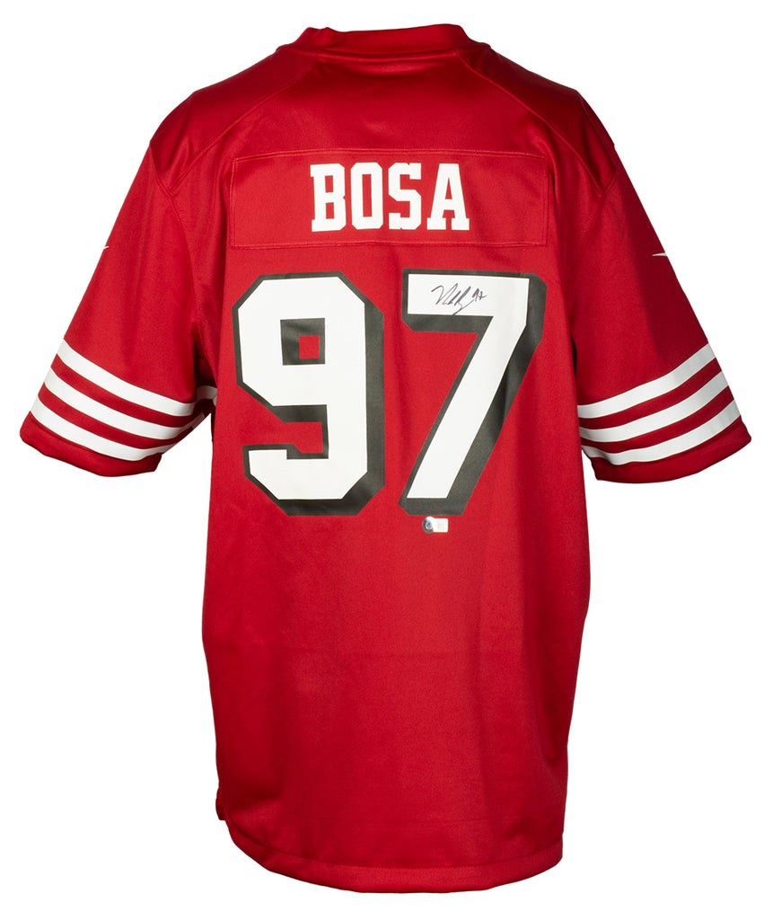 Nick Bosa Signed San Francisco 49ers Red NFL Nike Vapor Jersey-Beckett  Hologram