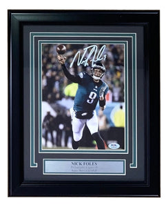 Nick Foles Signed Framed 8x10 Philadelphia Eagles Photo PSA Hologram - Sports Integrity