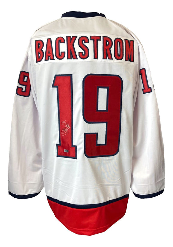 Nicklas Backstrom Washington Signed White Hockey Jersey Sports Integrity