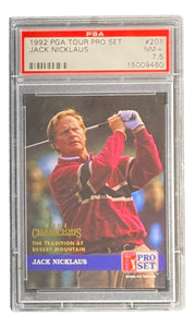 Jack Nicklaus 1992 PGA Tour Pro Set #201 Trading Card PSA NM 7.5 - Sports Integrity