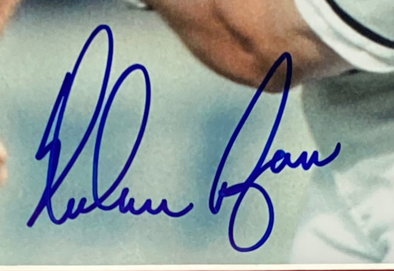 Nolan Ryan Autographed Texas Rangers Framed 8x10 Photo Bloody AI COA