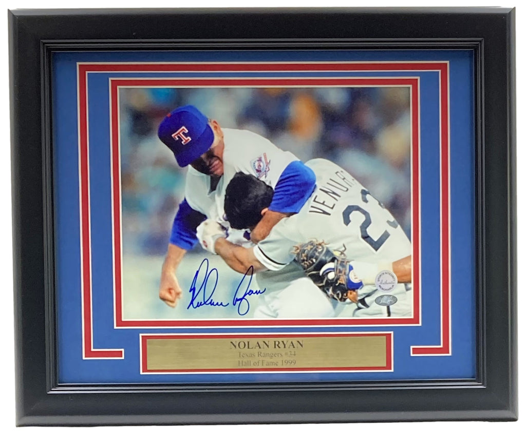 Nolan Ryan Texas Rangers Hall of Fame Legend Signed 8x10 Photo 