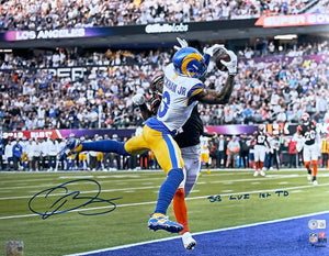 Odell Beckham Jr Signed Rams 16x20 Super Bowl LVI Photo SB LVI 1st TD Insc BAS - Sports Integrity