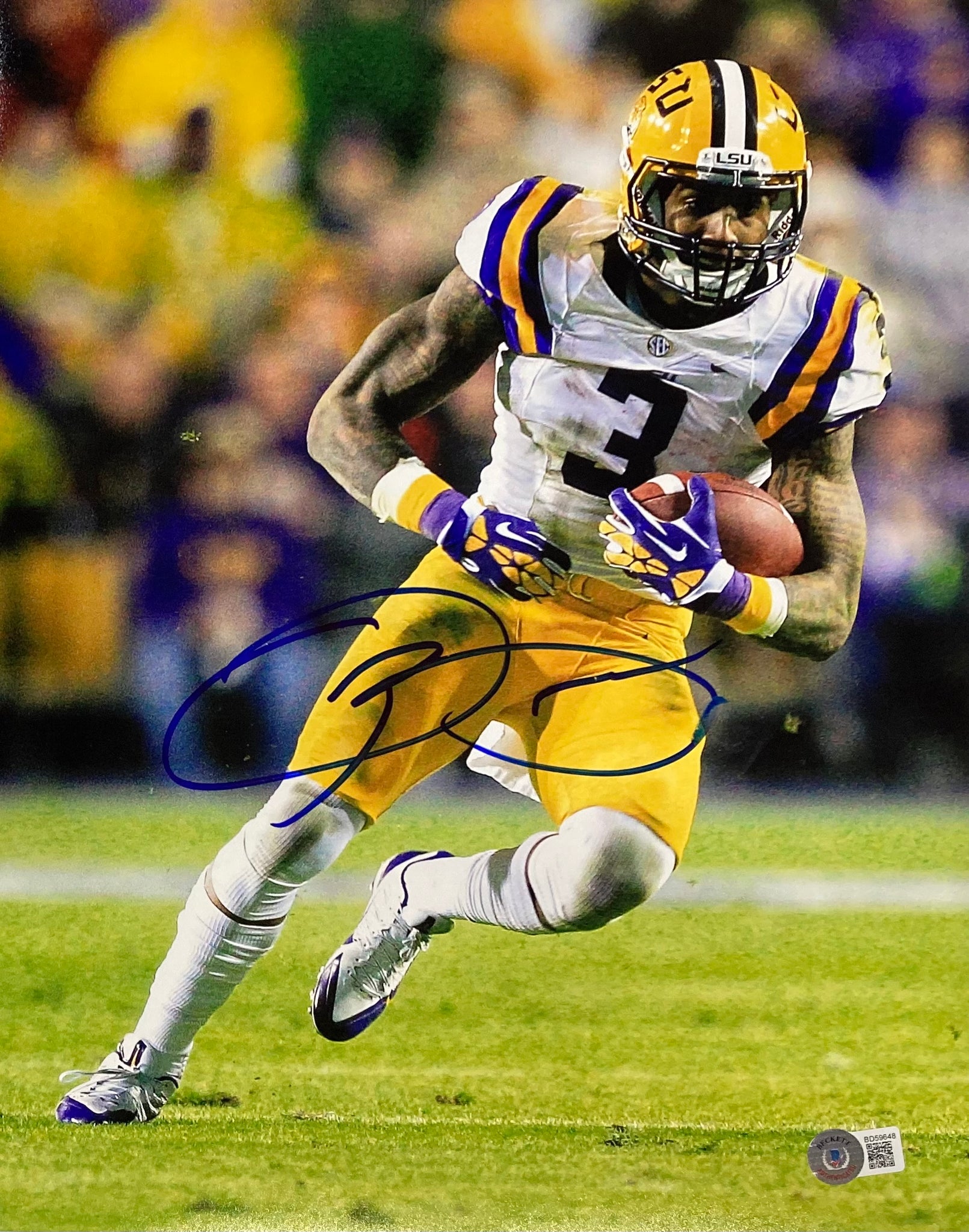 Odell Beckham Jr LSU Tigers Fanatics Authentic Unsigned Horizontal Falling Catch Photograph