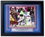 Odell Beckham Jr. Signed Framed 8x10 New York Giants Diving Catch Photo JSA