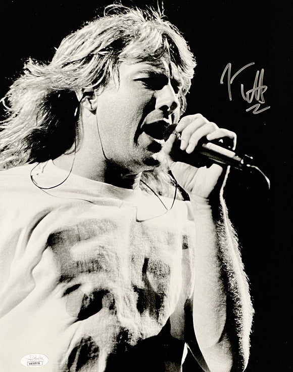 Joe Elliott Signed 11x14 Black And White Def Leppard Photo JSA ITP Sports Integrity