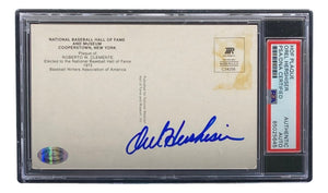 Orel Hershiser Signed 4x6 Dodgers Roberto Clemente HOF Plaque Card PSA/DNA 85026243 - Sports Integrity