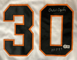 Orlando Cepeda San Francisco Signed White Baseball Jersey HOF 99 BAS