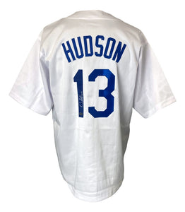 Orlando Hudson Los Angeles Signed White Baseball Jersey Sports Integrity