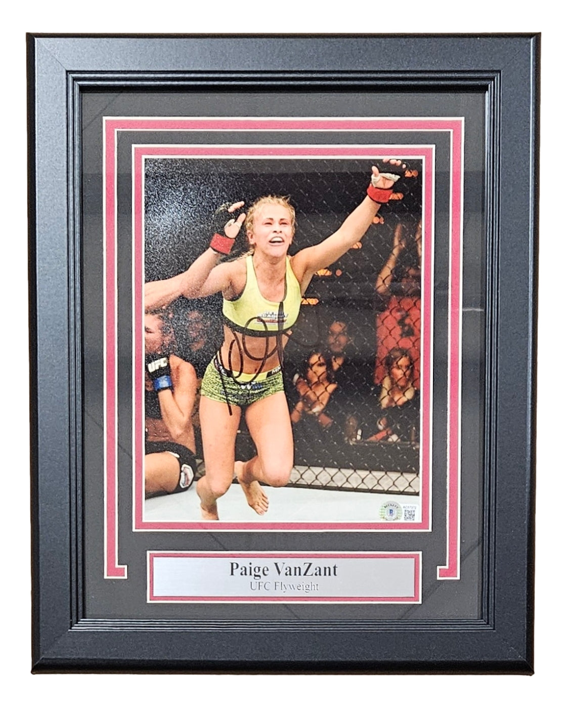 Paige VanZant Signed Framed 8x10 UFC Photo BAS - Sports Integrity