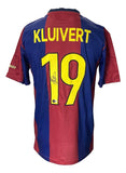 Patrick Kluivert Signed Barcelona FC Nike Soccer LG Jersey BAS - Sports Integrity