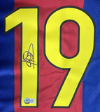 Patrick Kluivert Signed Barcelona FC Nike Soccer LG Jersey BAS - Sports Integrity