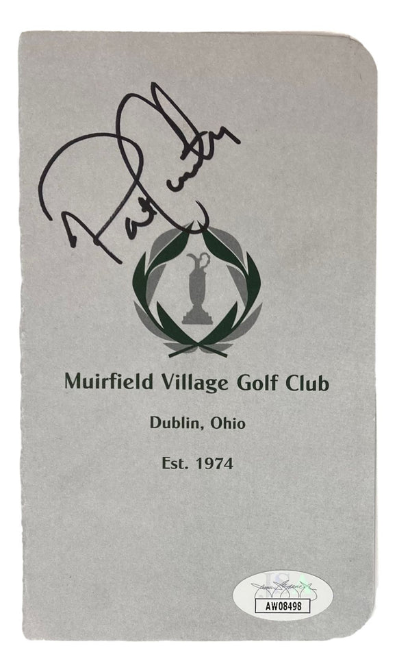 Patrick Cantlay Signed Muirfield Village Golf Club Scorecard JSA
