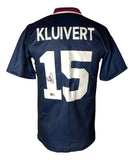 Patrick Kluivert Signed Ajax Umbro Soccer Large Jersey BAS - Sports Integrity