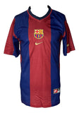 Patrick Kluivert Signed Barcelona FC Nike Soccer Jersey BAS - Sports Integrity