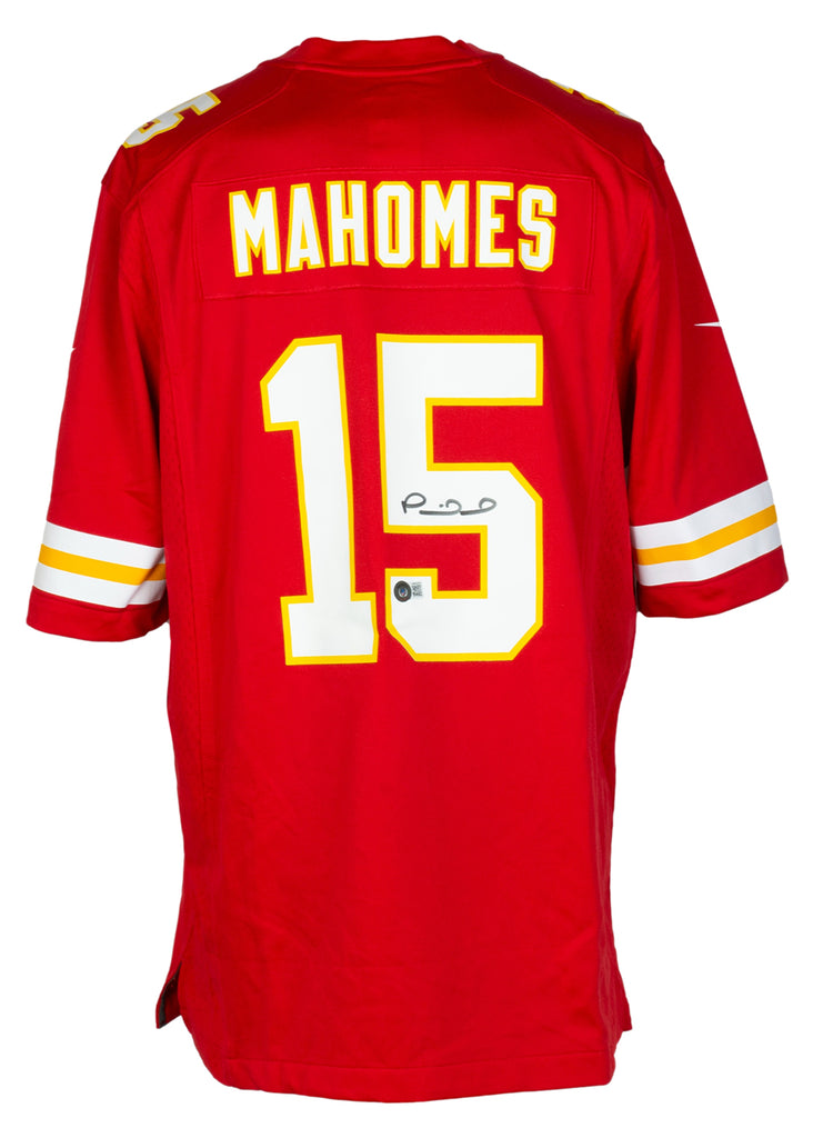 Patrick Mahomes Kansas City Chiefs Autographed Red Nike Elite Jersey