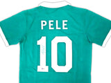 Pele New York Signed Green Soccer Jersey BAS