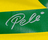 Pele Signed Yellow Brazil Soccer Jersey BAS