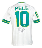 Pele Signed White New York Cosmos Soccer Jersey BAS - Sports Integrity