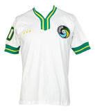 Pele Signed White New York Cosmos Soccer Jersey BAS - Sports Integrity