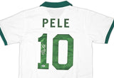 Pele New York Signed White Soccer Jersey BAS - Sports Integrity