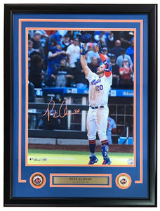 Pete Alonso Signed Framed 16x20 New York Mets Photo Fanatics