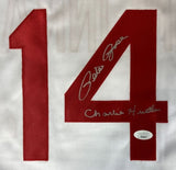 Pete Rose Cincinnati Signed White Baseball Jersey Charlie Hustle JSA Hologram - Sports Integrity