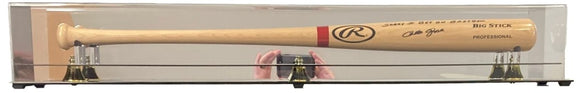 Pete Rose Cincinnati Reds Signed Tan Rawlings Pro Bat Sorry I Bet JSA w/ Case - Sports Integrity