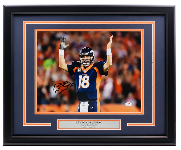 Peyton Manning Denver Broncos Limited Edition Exclusive HOF Framed Collage