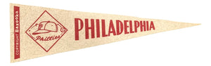 Vintage Philadelphia Phillies 14" Bazooka Toned Pennant - Sports Integrity