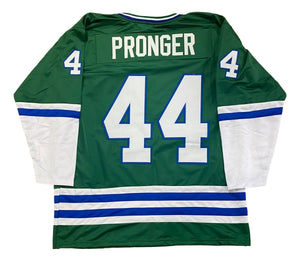 Chris Pronger Custom Green Pro - Style Hockey Jersey - Sports Integrity