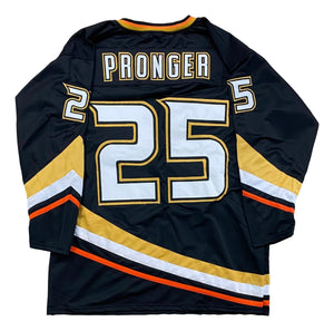 Chris Pronger Anaheim Custom Pro - Style Hockey Jersey - Sports Integrity