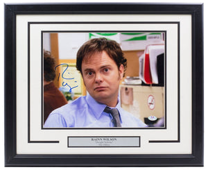 Rainn Wilson Signed Framed The Office 11x14 Photo Dwight Schrute as Jim PSA - Sports Integrity