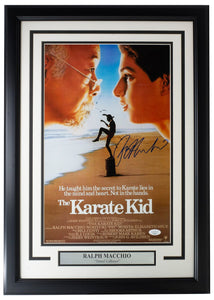 Ralph Macchio Signed Framed 11x17 Karate Kid Poster Photo JSA - Sports Integrity