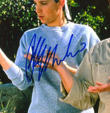 Ralph Macchio Signed In Blue 11x14 The Karate Kid Mr. Miyagi Photo JSA ITP - Sports Integrity