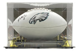 Randall Cunningham Signed Philadelphia Eagles Logo Football BAS w/ Case - Sports Integrity