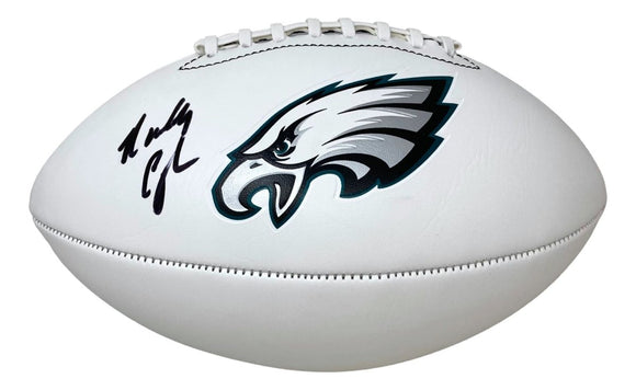 Randall Cunningham Signed Philadelphia Eagles Logo Football BAS - Sports Integrity