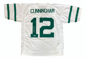 Randall Cunningham Signed Philadelphia Eagles M&N White NFL Legacy Jersey BAS