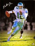 Randall Cunningham Signed 16x20 Philadelphia Eagles White Jersey Photo BAS - Sports Integrity