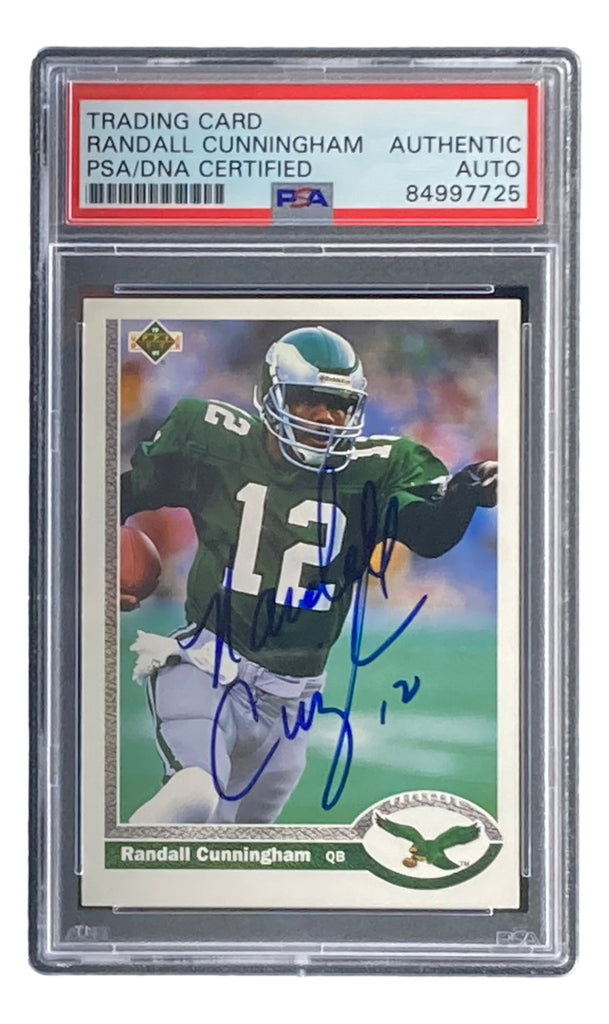 Randall Cunningham Autographed Framed Eagles Jersey