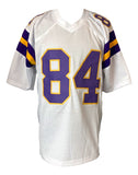 Randy Moss Minnesota Signed White Football Jersey JSA