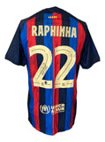 Raphina Signed Barcelona Nike Soccer Jersey BAS