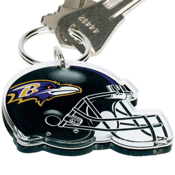 Baltimore Ravens Premium Acrylic Helmet Key Ring - Sports Integrity