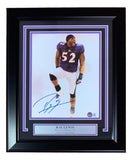 Ray Lewis Signed Framed 8x10 Baltimore Ravens Pre - Game Photo BAS ITP - Sports Integrity