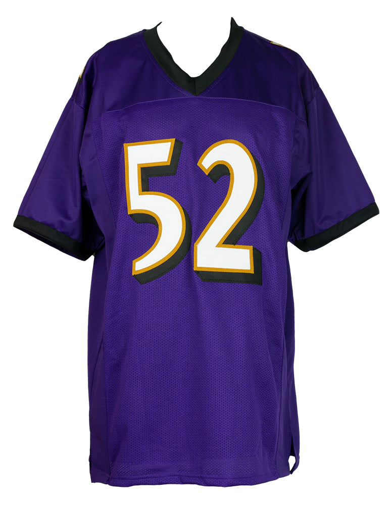 Ray Lewis Signed Purple Custom Football Jersey (Beckett Hologram