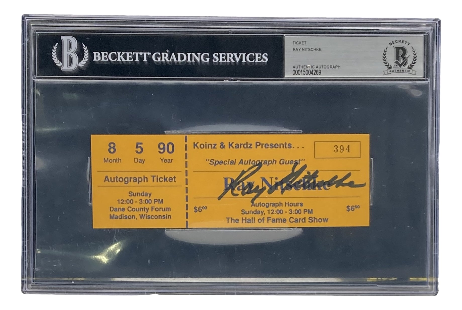 Ray Nitschke Green Bay Packers Signed Slabbed Event Autograph Ticket B –  Sports Integrity