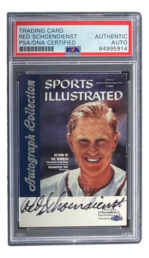 Red Schoendienst Signed 1999 Fleer Sports Illustrated Trading Card PSA/DNA - Sports Integrity