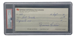 Maurice Richard Signed Montreal Canadiens Bank Check #239 PSA/DNA - Sports Integrity