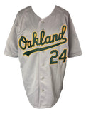 Rickey Henderson Signed A's Gray Majestic 1989 WS Jersey HOF 2009 MLB Hologram - Sports Integrity