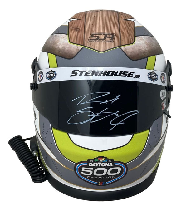 Ricky Stenhouse Jr Signed NASCAR SJR Full Size Replica Racing Helmet BAS - Sports Integrity